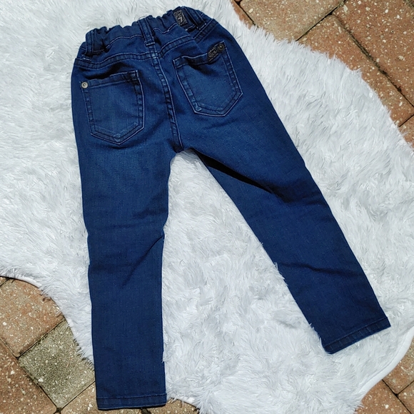 7 For All Mankind Adjustable Waist Blue Jeans Sz 4 - Picture 2 of 7